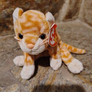 TY Original Beanie Babies Baby Amber The Cat Vintage 1999 Collectible
